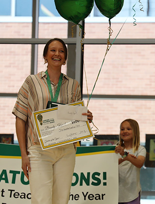 Brandy Koppel is named 2023 District Teacher of the Year.